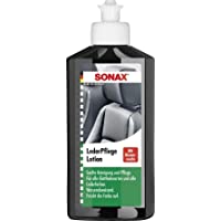 SONAX 02911410-544 Loción para el cuidado del cuero con cera de abeja- limpieza y cuidado de cuero liso y sintético (250…